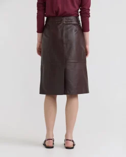 Nina Nappa Leather Skirt