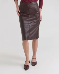 Nina Nappa Leather Skirt