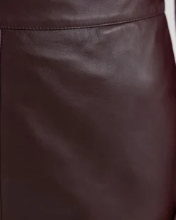 Nina Nappa Leather Skirt