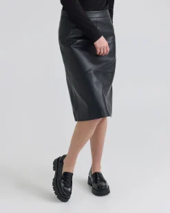 Nina Nappa Leather Skirt