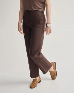 Nina Straight Leg Linen Pant