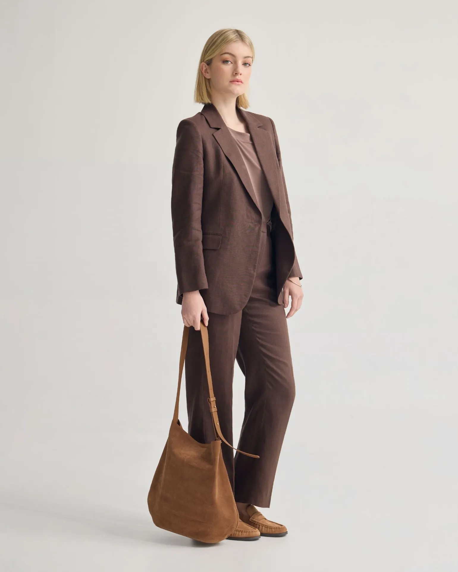 Nina Straight Leg Linen Pant