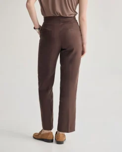 Nina Straight Leg Linen Pant