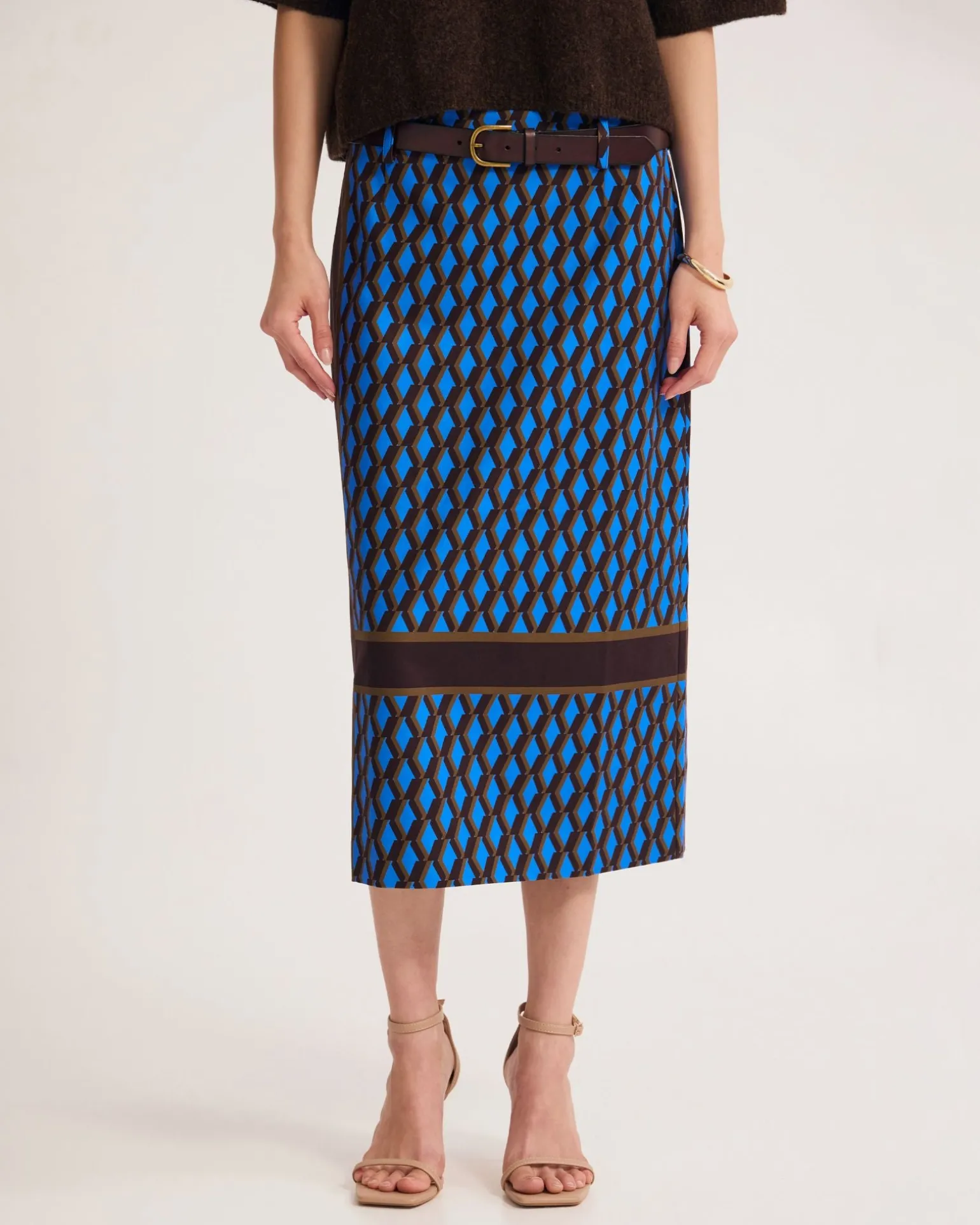 Nora Stretch Midi Skirt