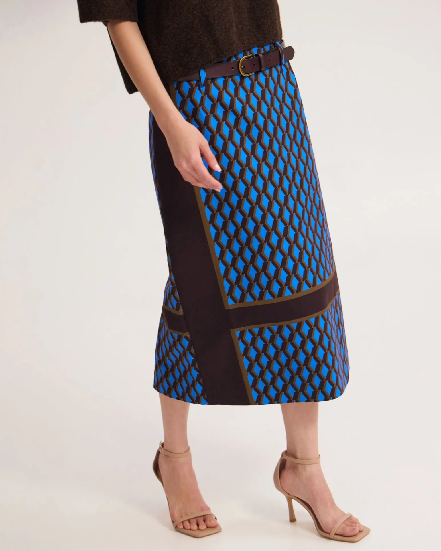 Nora Stretch Midi Skirt