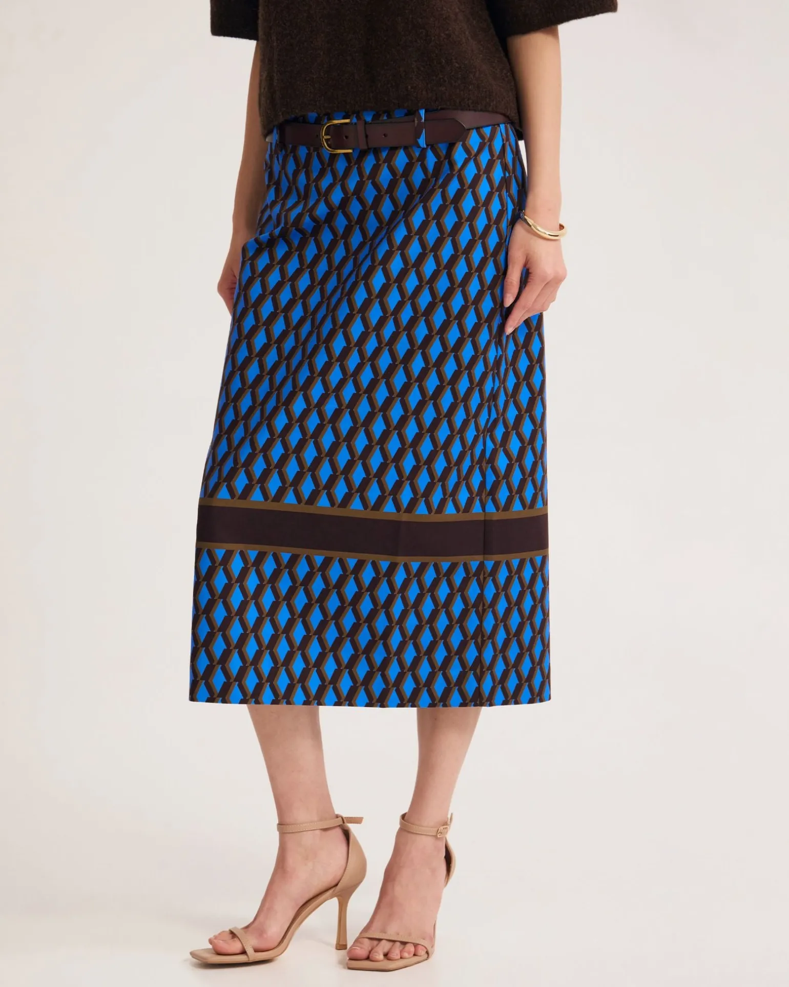 Nora Stretch Midi Skirt