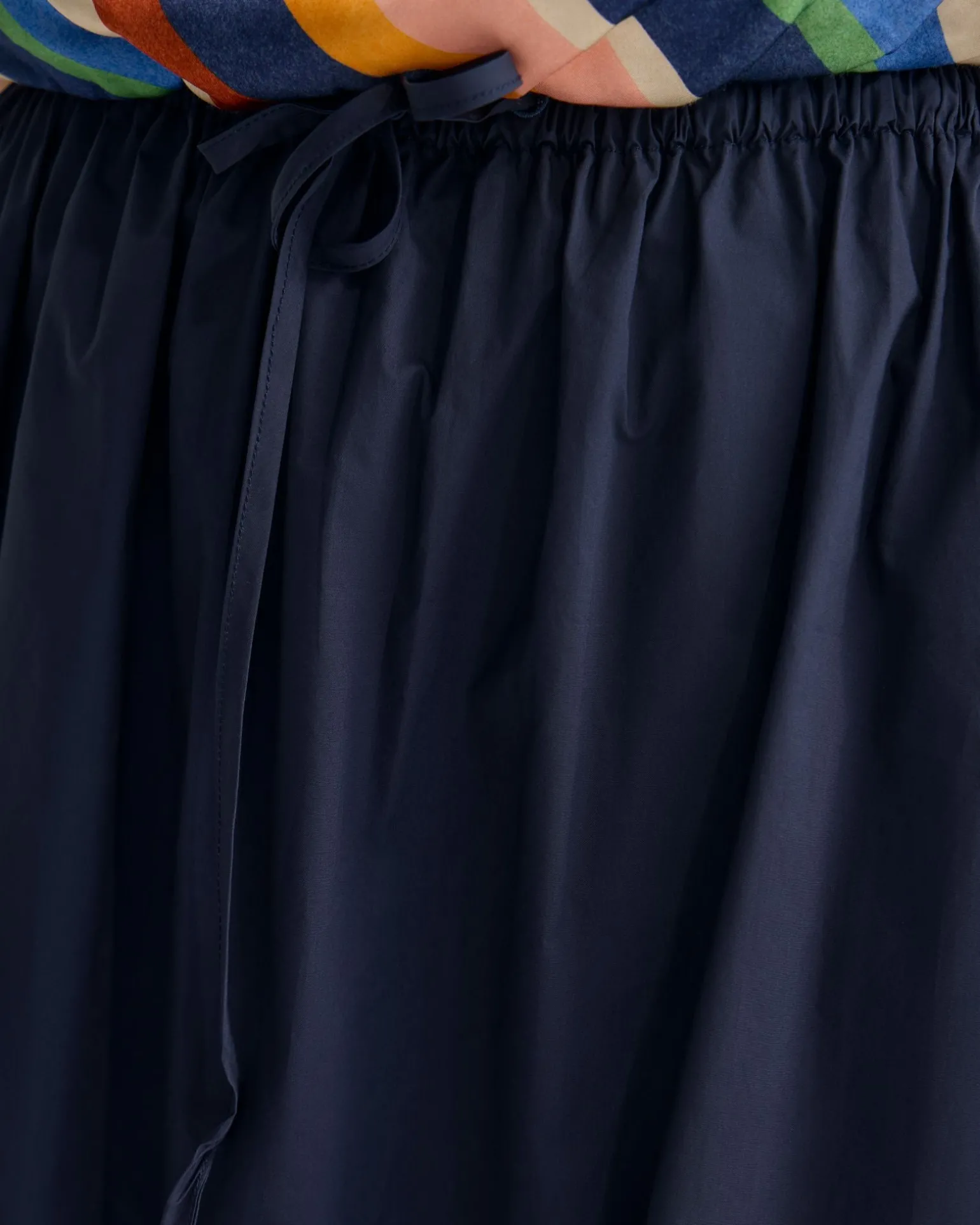Olive Cotton Maxi Skirt