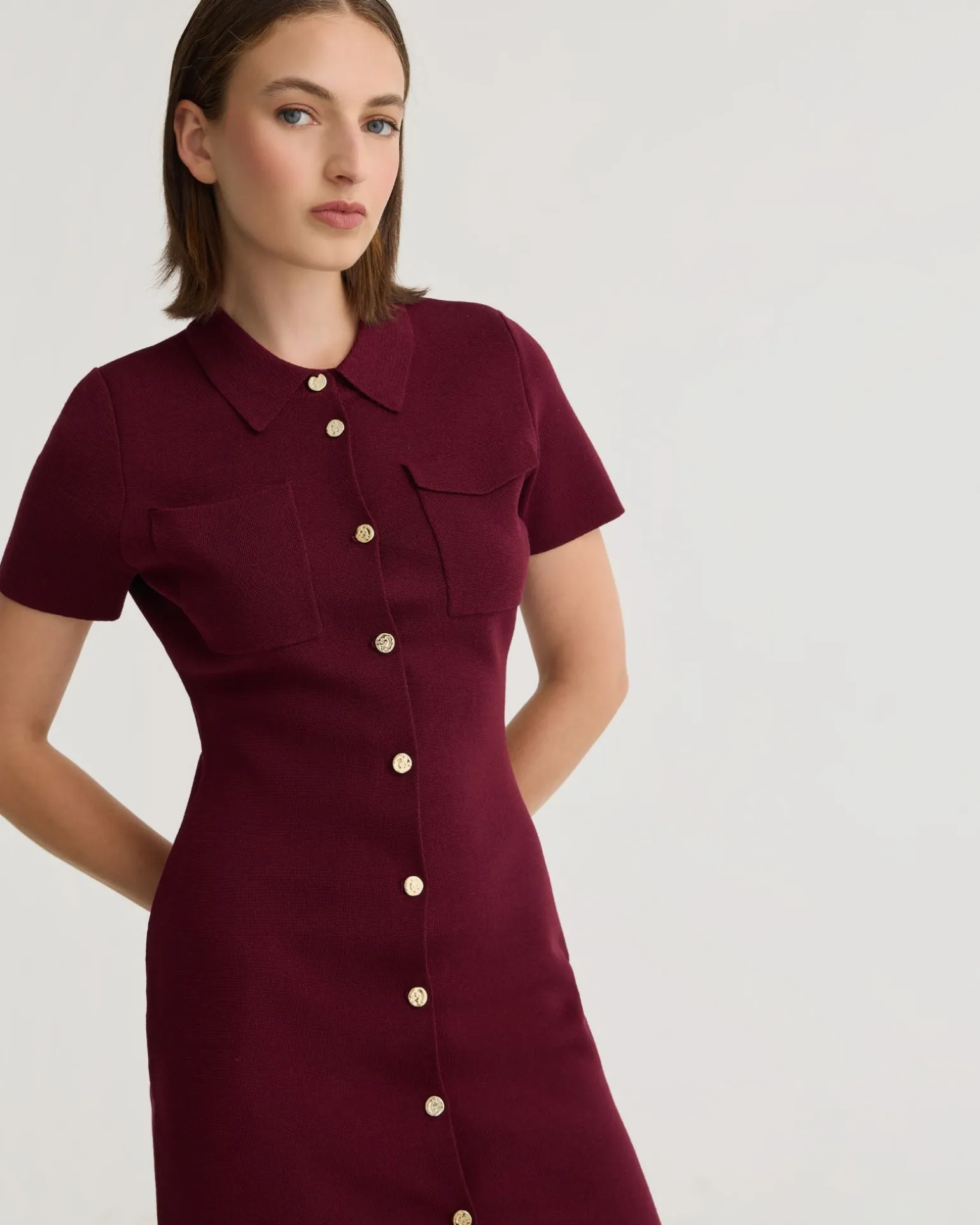 Olive Knitted Mini Dress