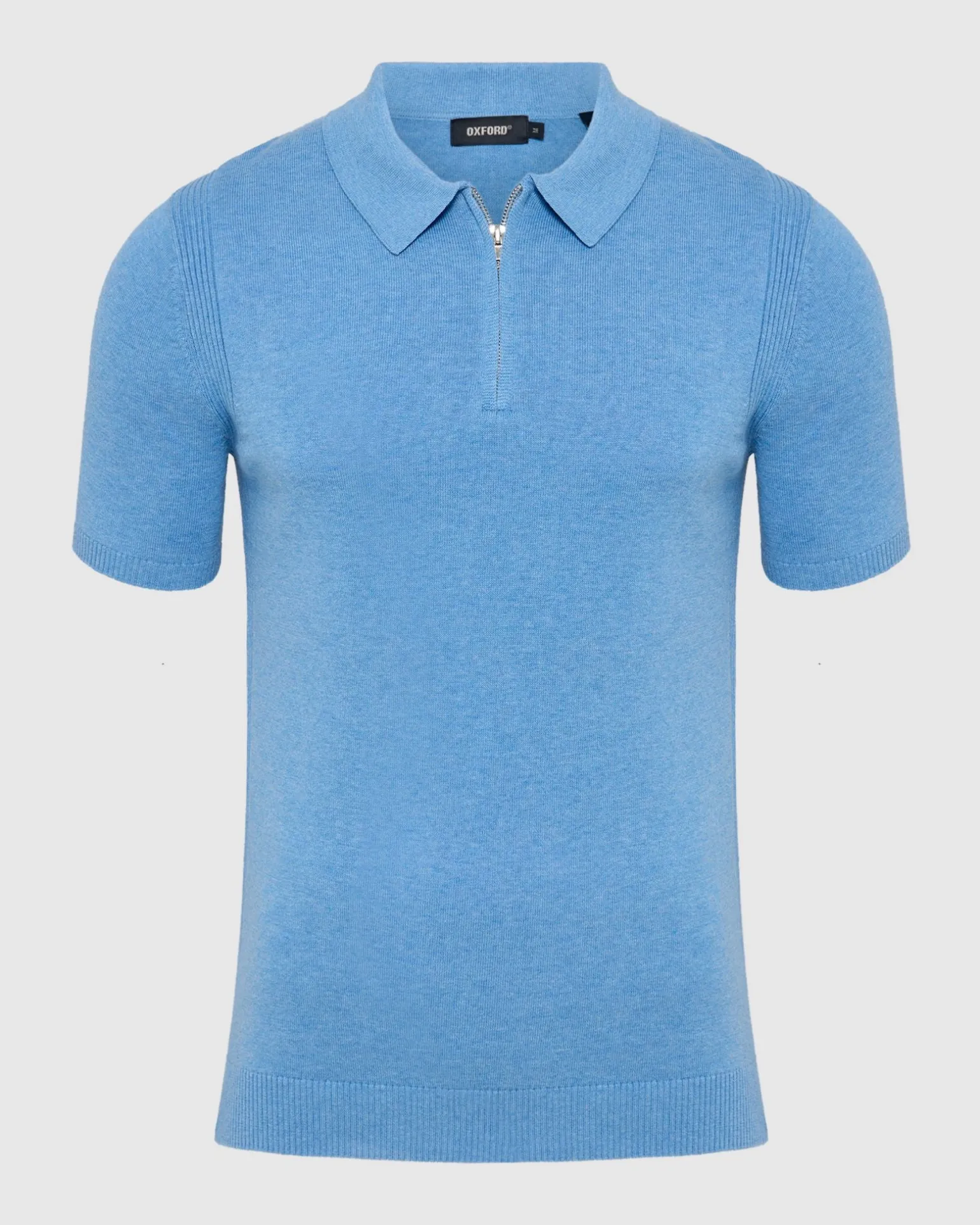Otis Zip Neck Knitted Polo
