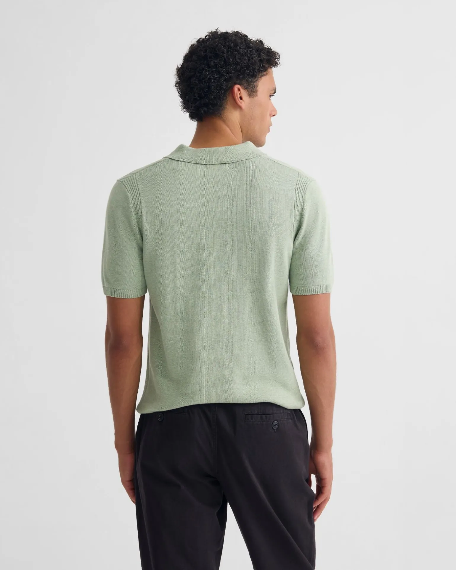Otis Zip Neck Knitted Polo