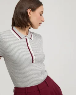 Pascale Rib Polo Top