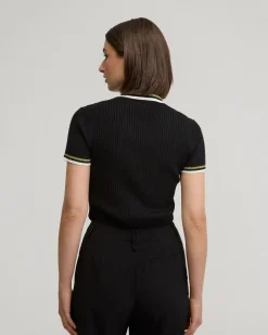 Pascale Rib Polo Top