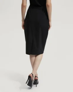 Peggy Wool Stretch Suit Skirt