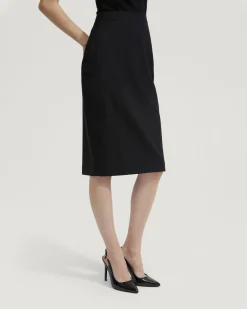 Peggy Wool Stretch Suit Skirt