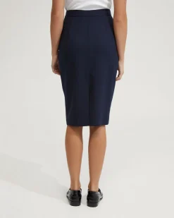 Peggy Wool Stretch Suit Skirt