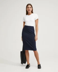 Peggy Wool Stretch Suit Skirt