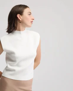 Pepper Knitted Funnel Collar Top