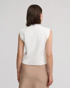 Pepper Knitted Funnel Collar Top