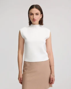 Pepper Knitted Funnel Collar Top