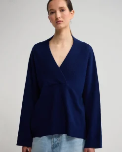 Pia Cotton V-Neck Knit