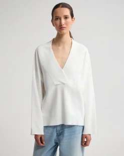 Pia Cotton V-Neck Knit
