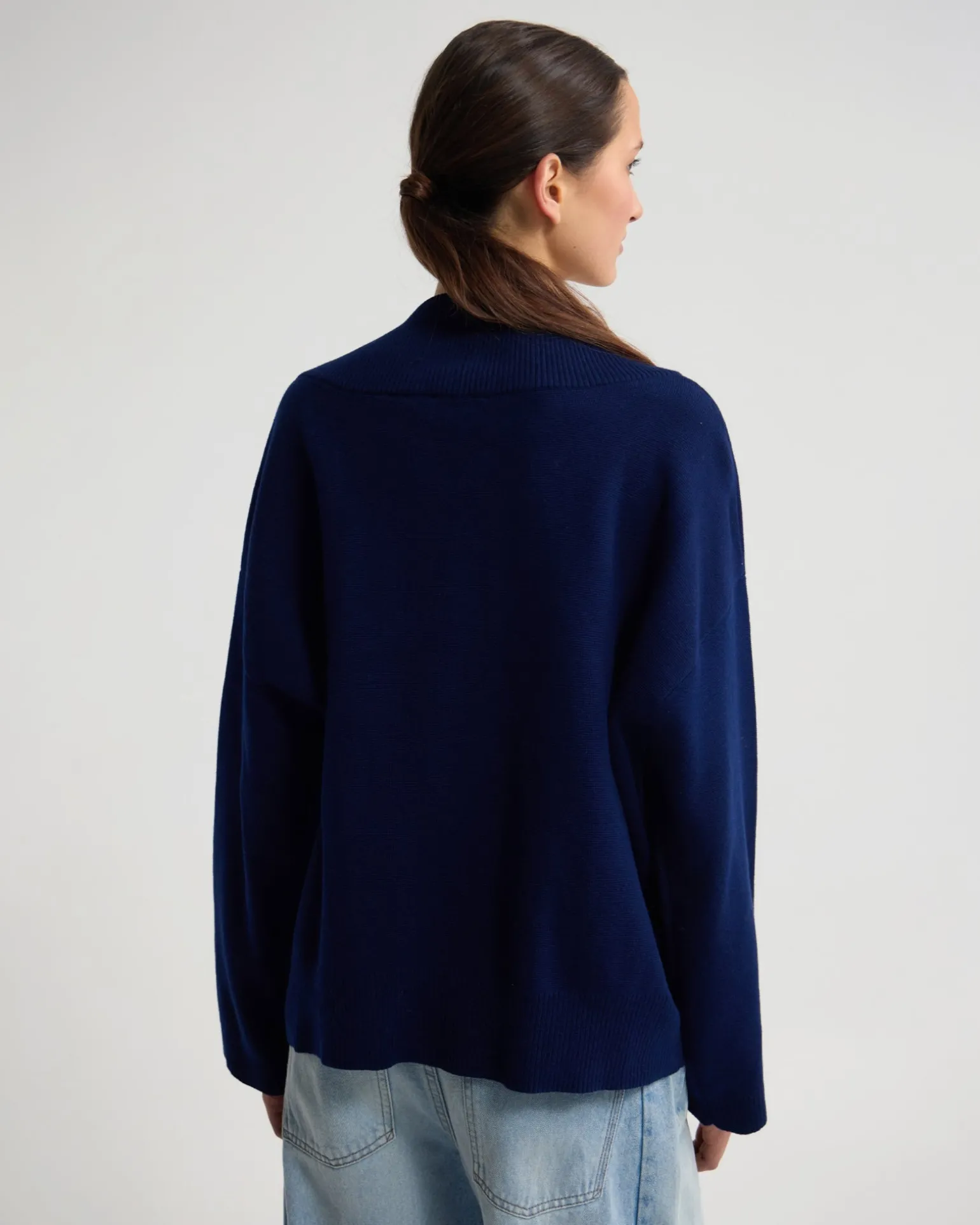 Pia Cotton V-Neck Knit