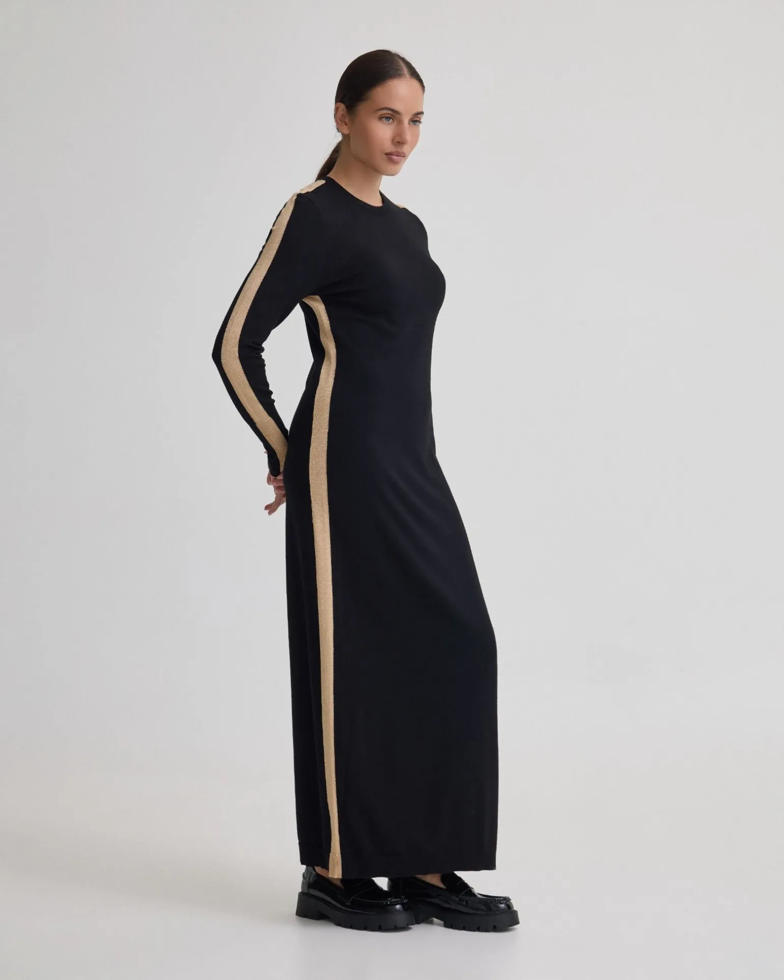 Pipper Knit Contrast Panel Dress
