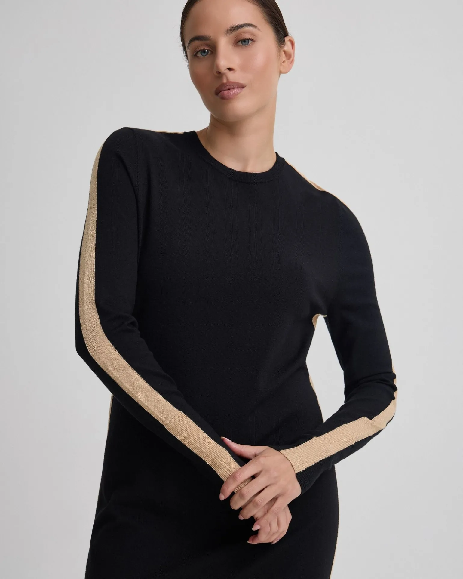 Pipper Knit Contrast Panel Dress