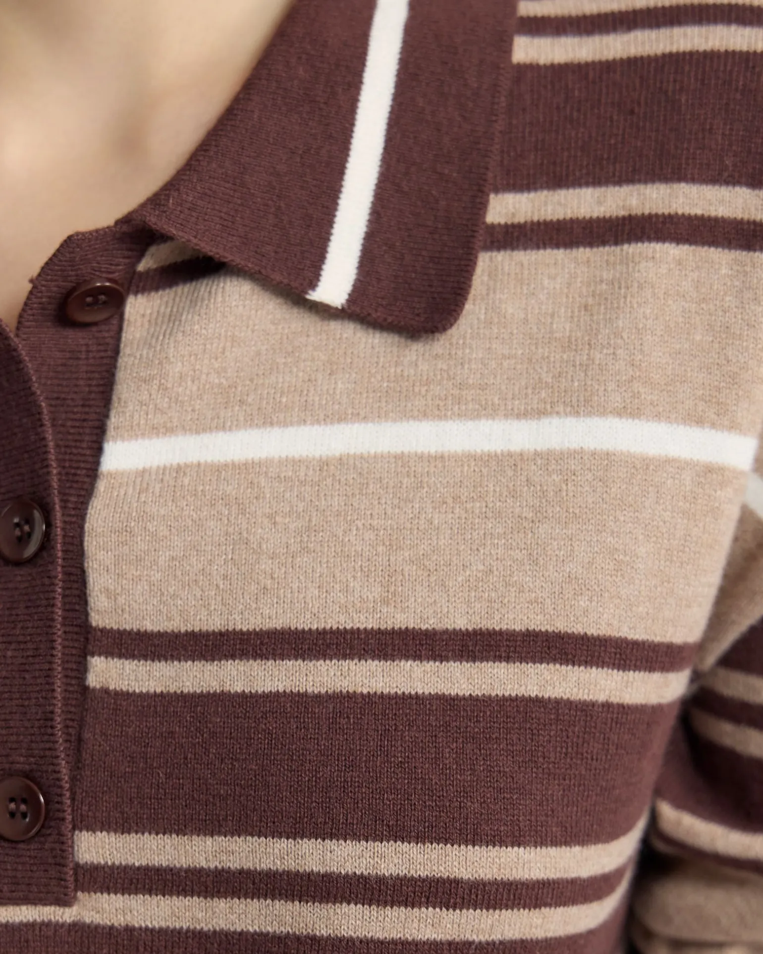 Pip Striped Polo Knit