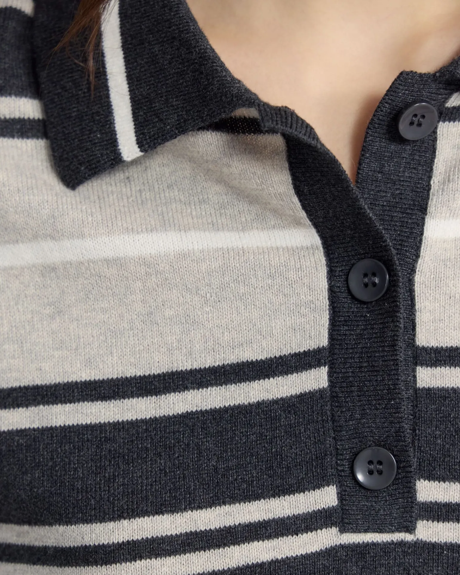 Pip Striped Polo Knit