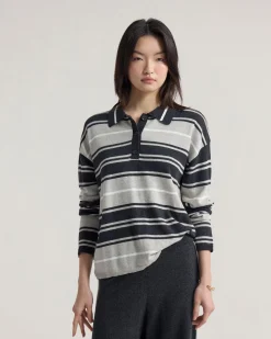 Pip Striped Polo Knit