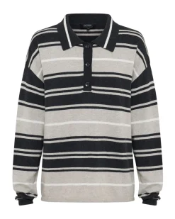 Pip Striped Polo Knit