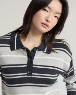 Pip Striped Polo Knit