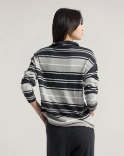 Pip Striped Polo Knit