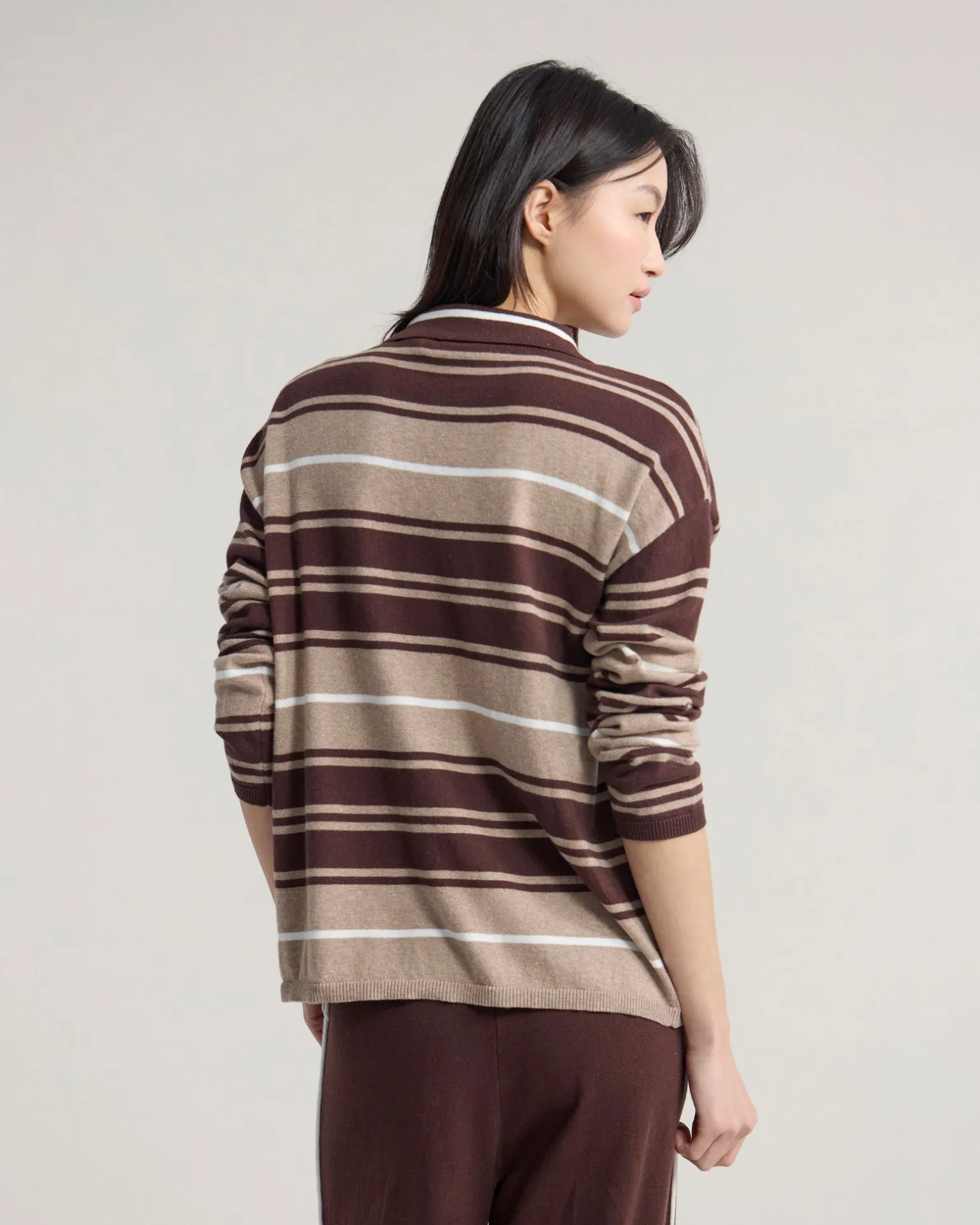 Pip Striped Polo Knit
