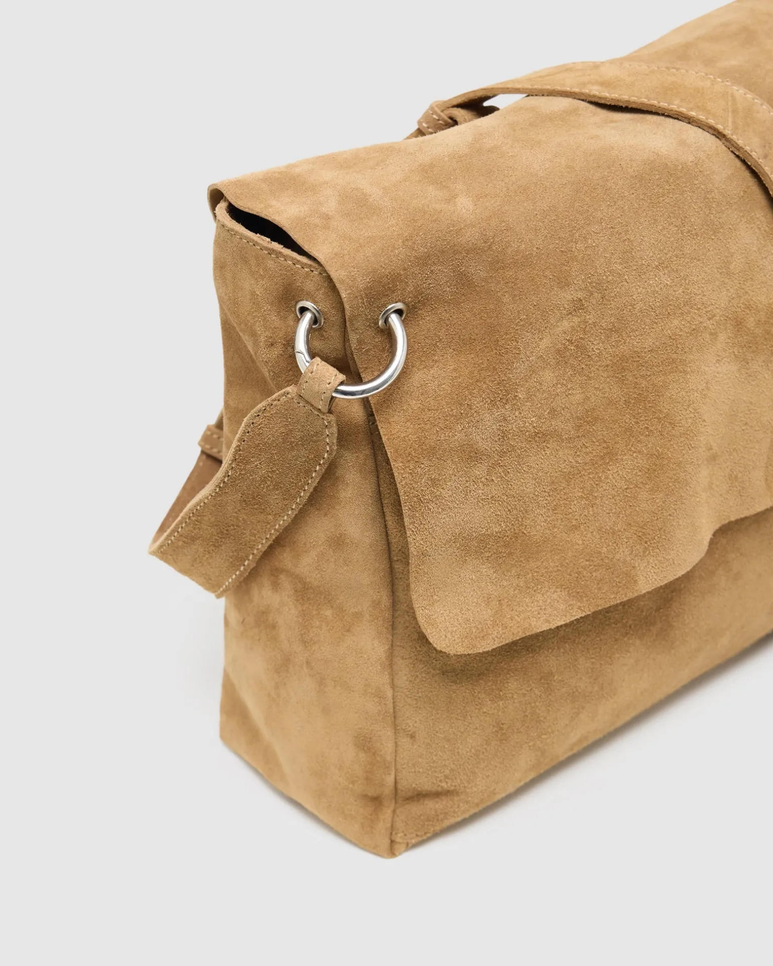 Pivart Suede Satchel Bag