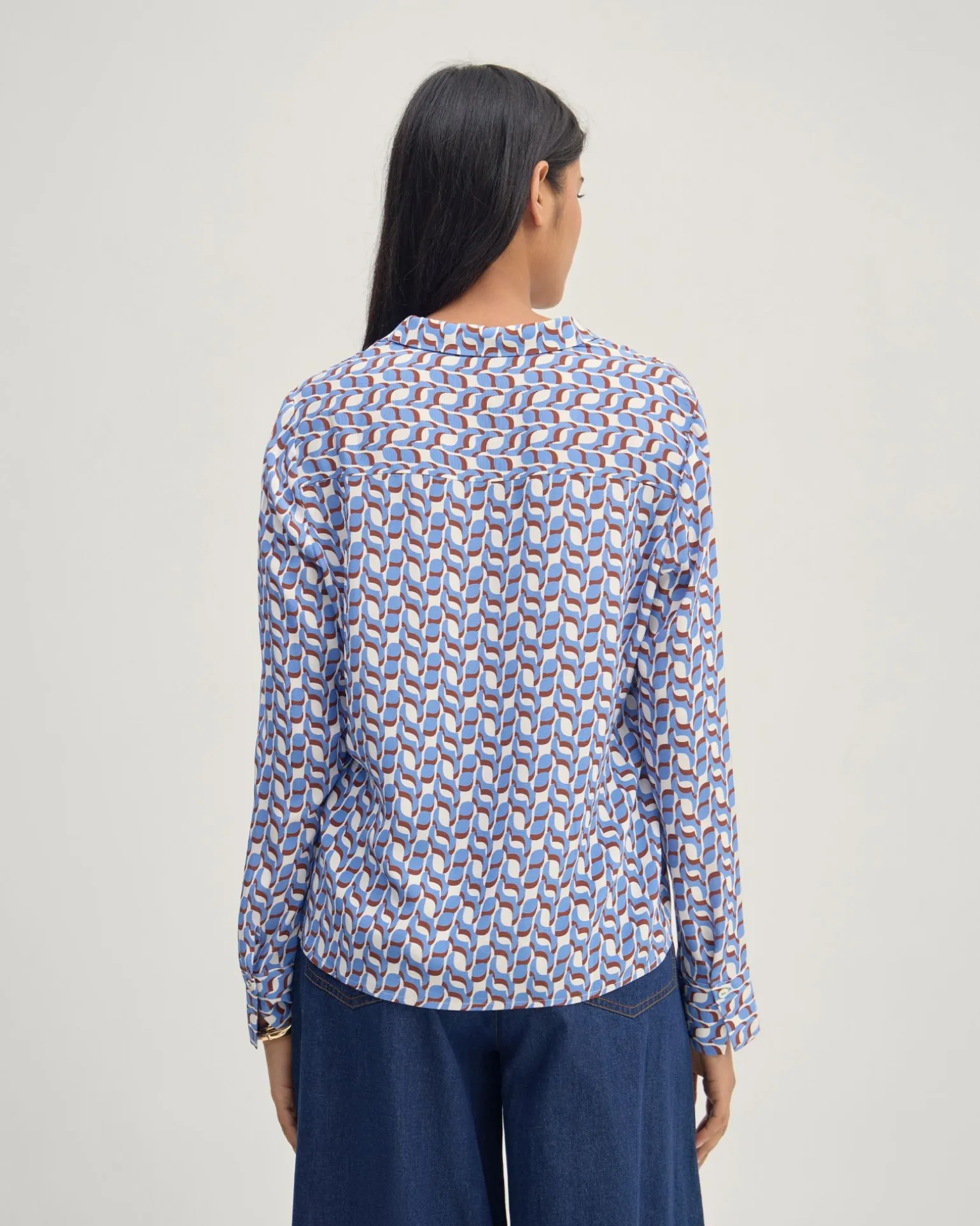 Poppy Geo Print Shirt