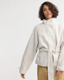Prudence Belt French Linen Jacket
