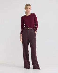 Raven Metallic Stripe Knit