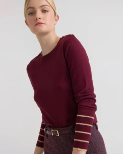 Raven Metallic Stripe Knit