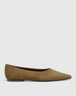 Reece Suede Pointy Flat
