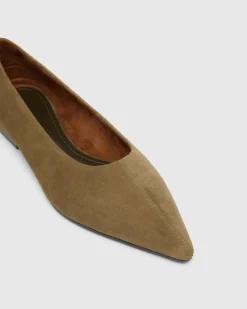 Reece Suede Pointy Flat