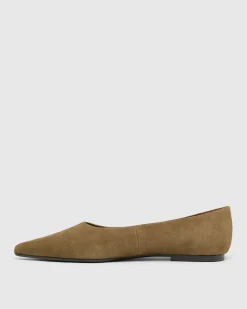 Reece Suede Pointy Flat