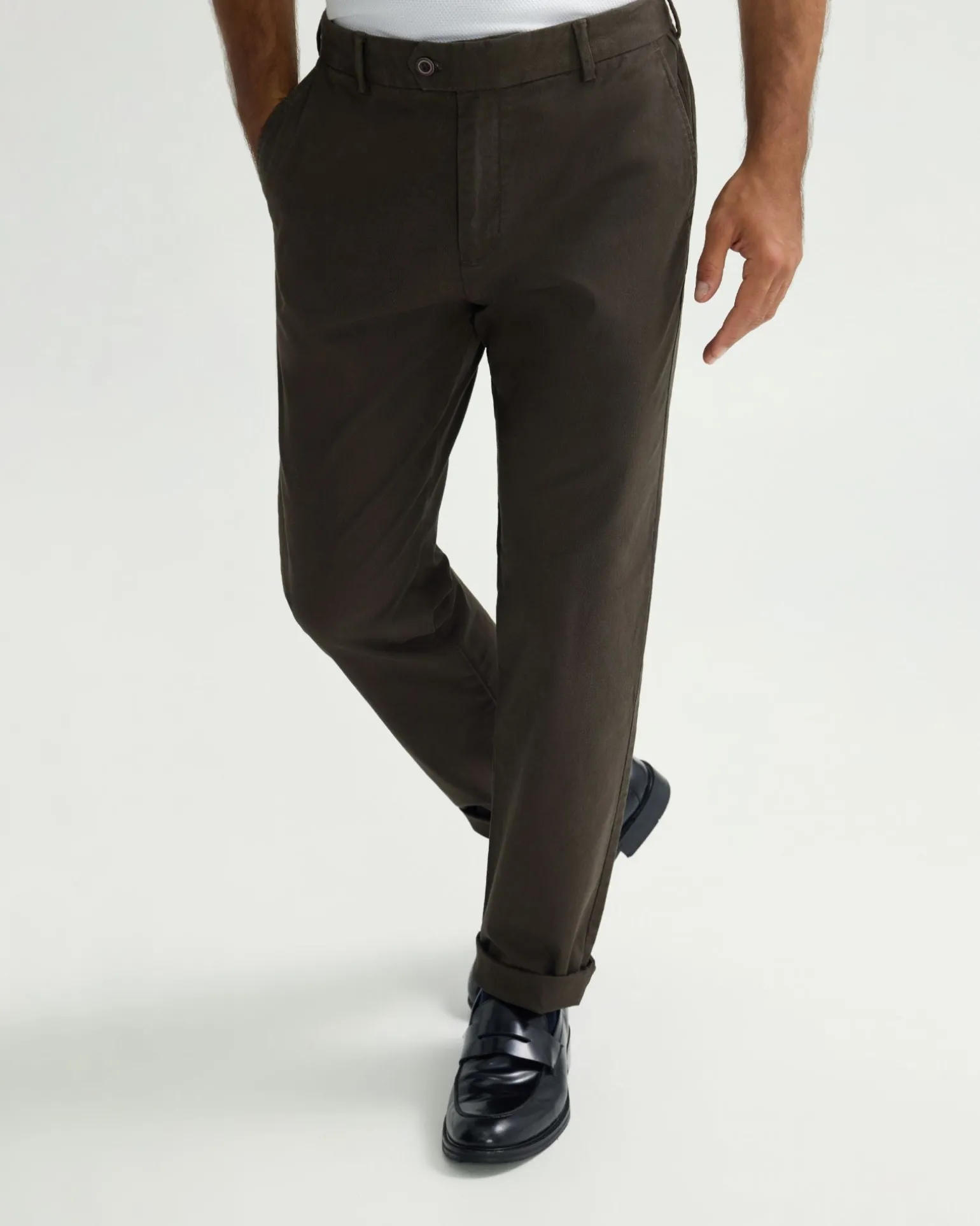 Relaxed Fit Stretch Cotton Chino