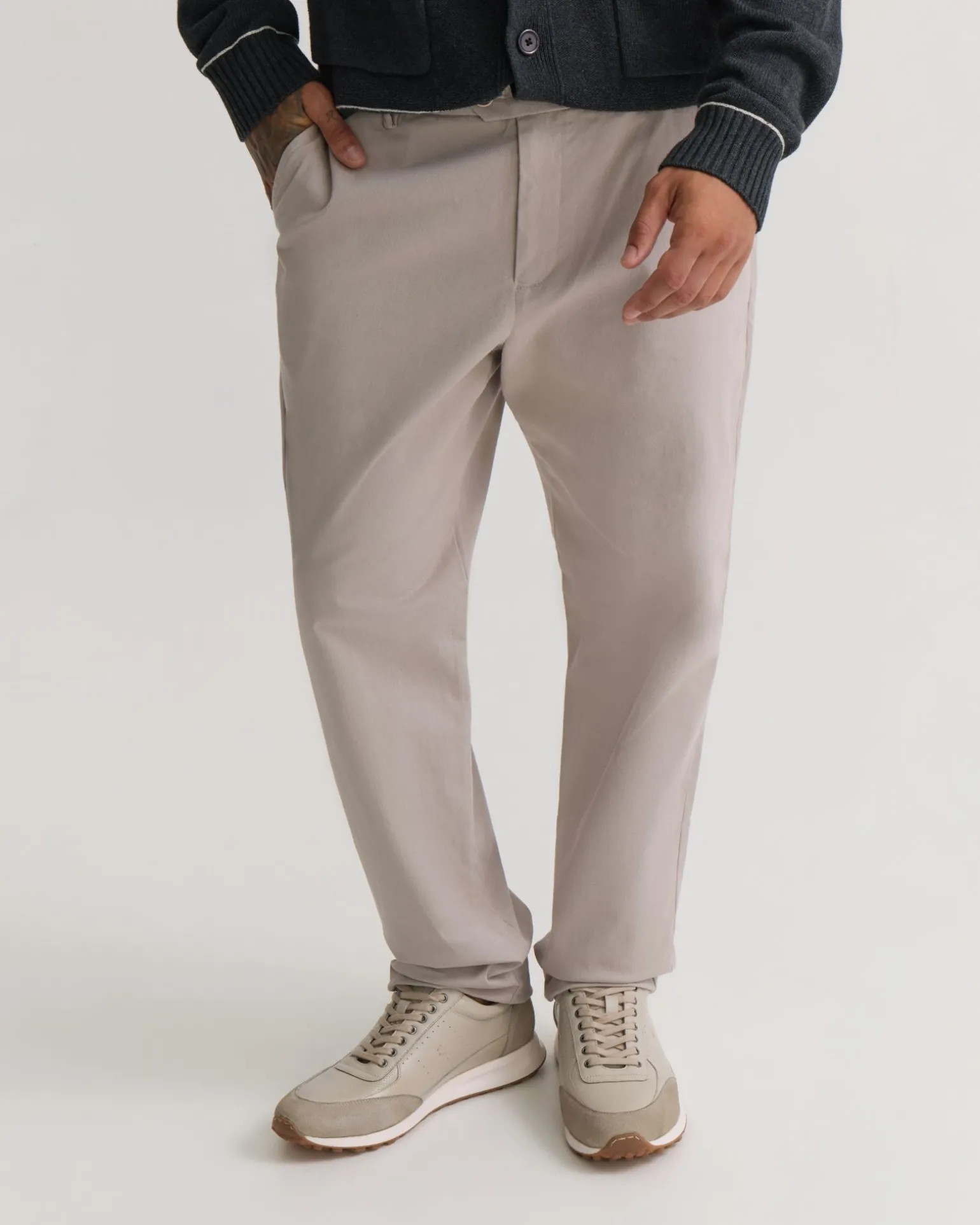 Relaxed Fit Stretch Cotton Chino