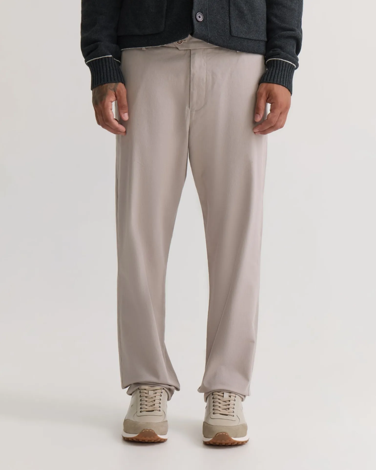 Relaxed Fit Stretch Cotton Chino