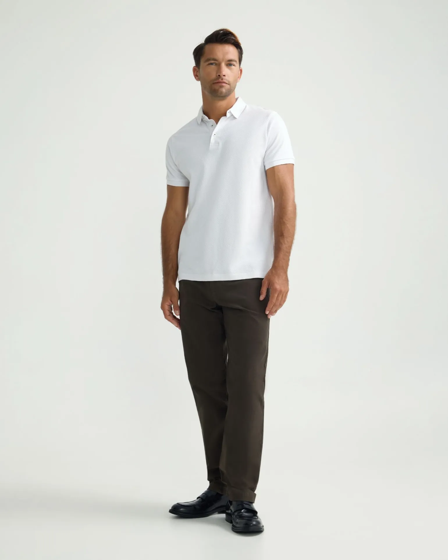 Relaxed Fit Stretch Cotton Chino