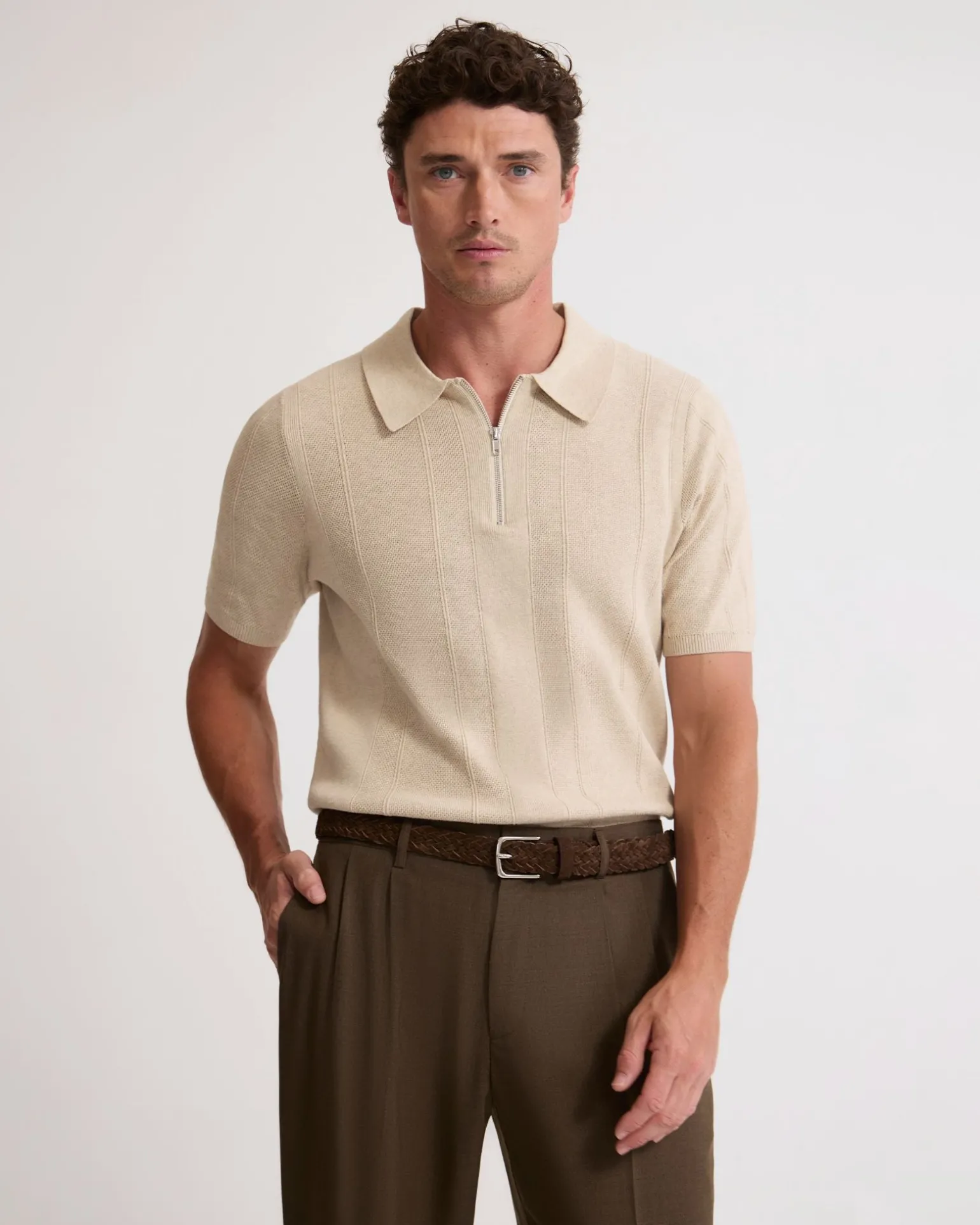 Remy Zip Neck Polo