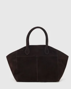 Riley Suede Tote Bag