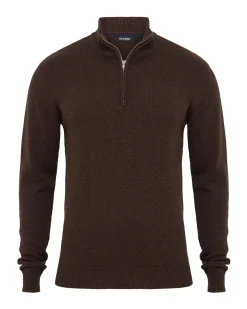 Robert Zip Neck Knit Pullover